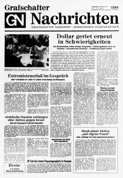 Grafschafter Nachrichten 1973